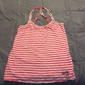 Roxy criss cross tank top